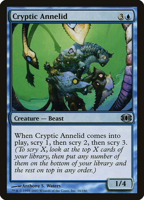 Cryptic Annelid NonFoil Future Sight 34 NM MTG