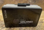 Vintage Sony Walkman WM-AF22 AM/FM Radio Cassette Player Black Needs New Belt