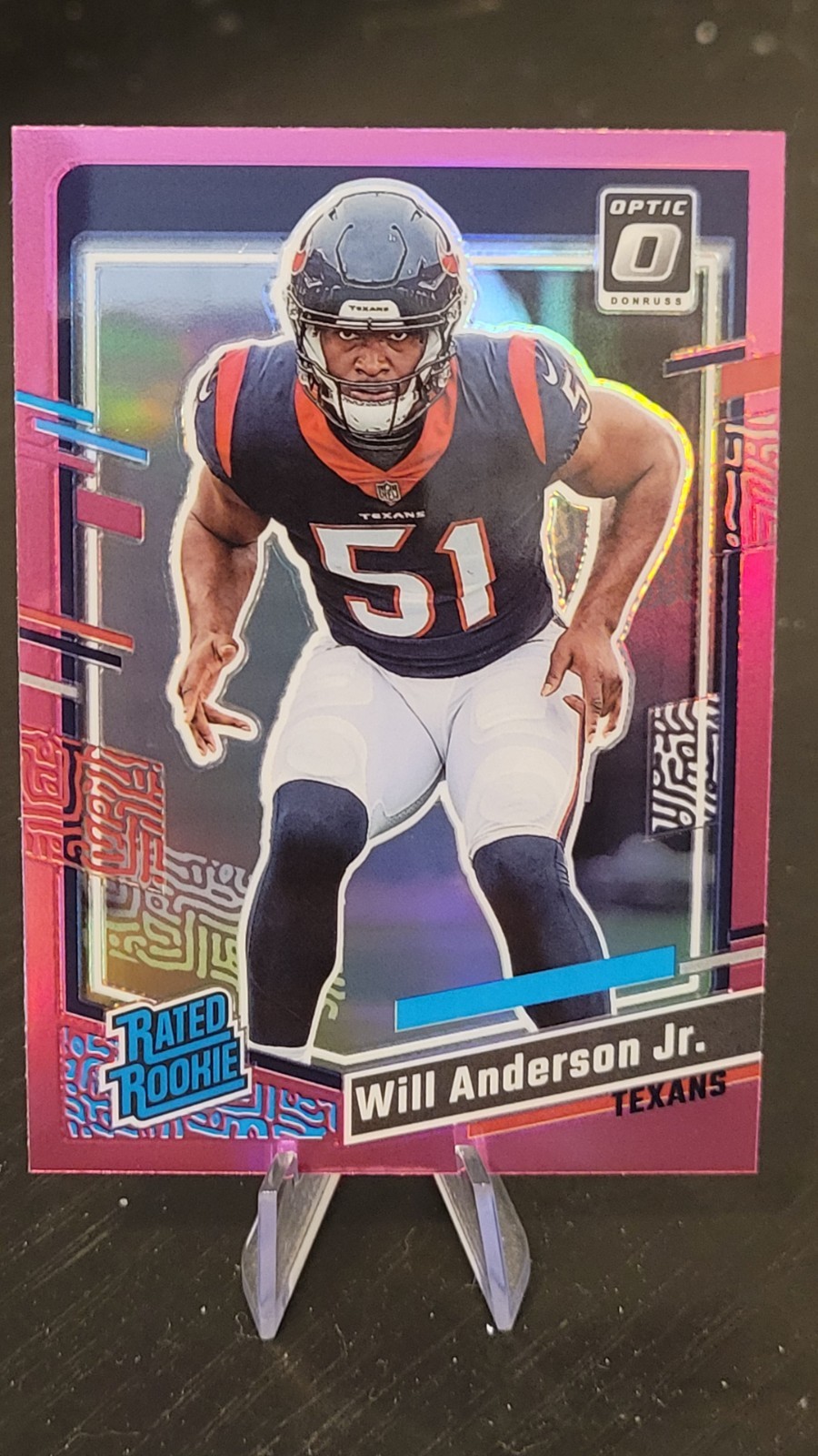 2023 Donruss Will Anderson Jr. Pink Optic Preview Rated Rookie Texans RC #342