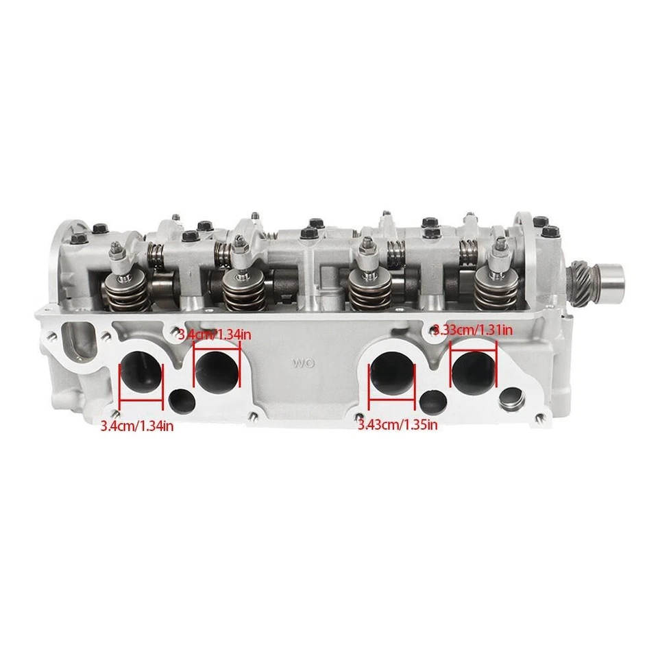 Aluminum Cylinder Head Assembly For Mazda 626 B2000 B2200 2.0L 2.2L 1983-1993 Foto 3 de 4