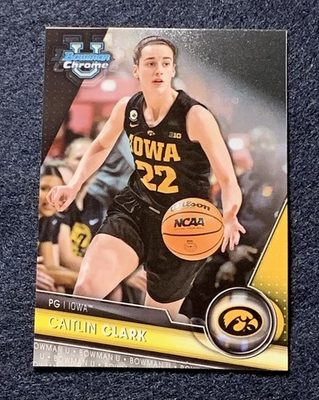 #ad Topps 2023 24 Bowman University Chrome Caitlin Clark #34 Iowa Hawkeyes $5.99