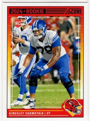 2024 Panini Score Football Kingsley Suamataia No. 331 Kansas City Chiefs - Bild 1 von 2