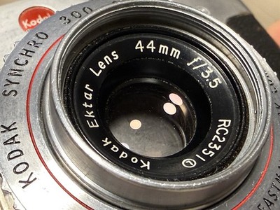 Kodak Signet 35 Rangefinder Camera Ektar 44mm f/3.5 Lens, Case