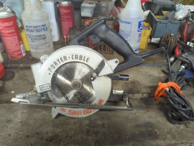 #ad PORTER CABLE MODEL 345 SAW BOSS 6quot; CIRCULAR SAW TYPE 1 MADE IN USA $70.00
