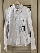 New Prada Camicia Batista Quadretto Italy Slim Fit Squared Dress T-Shirt 41/16 M