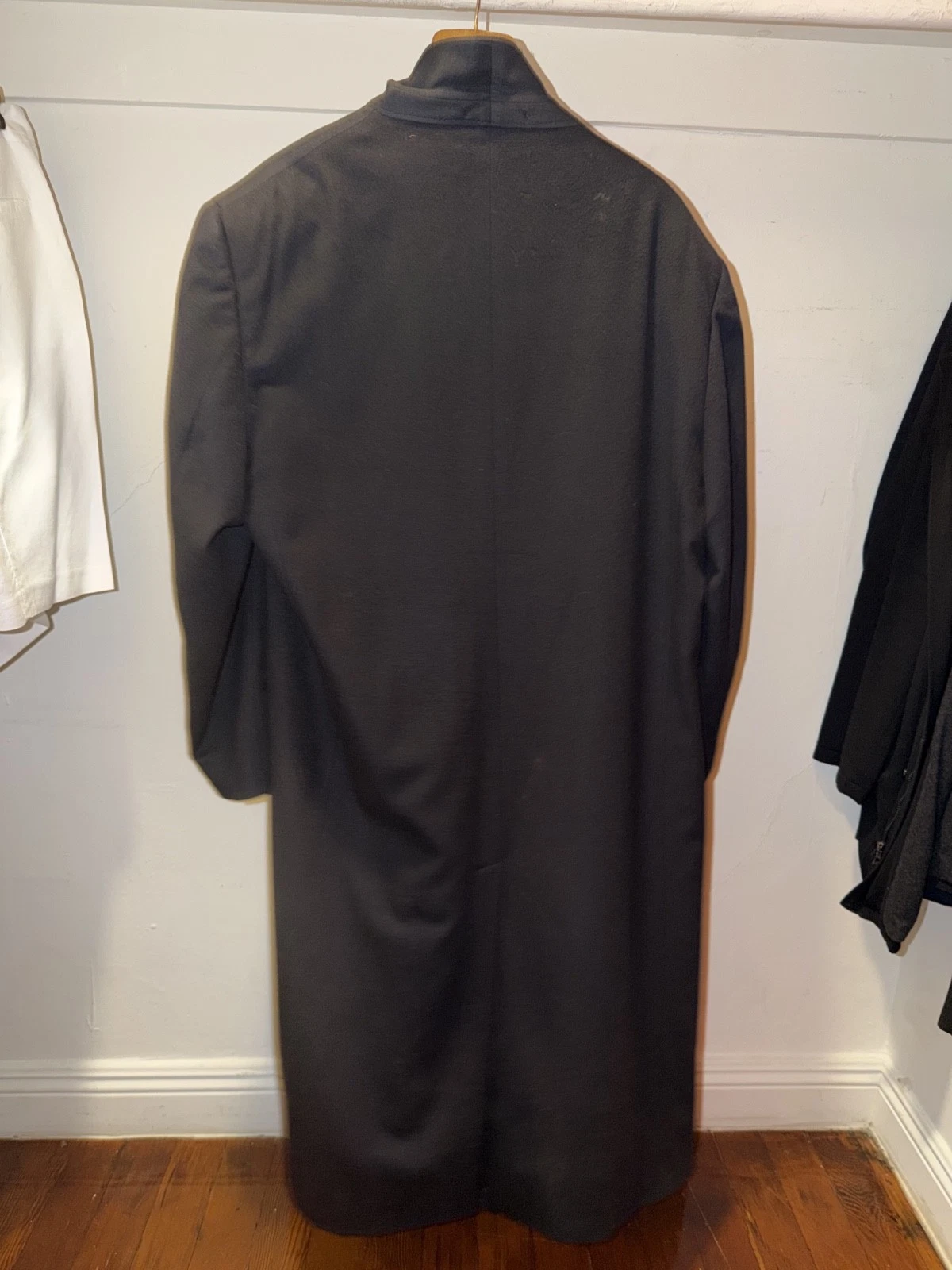 ERMENEGILDO ZEGNA CASHMERE WOOL 3 BUTTON NAVY BLUE TRENCH COAT OVERCOAT BARNEYS image 2