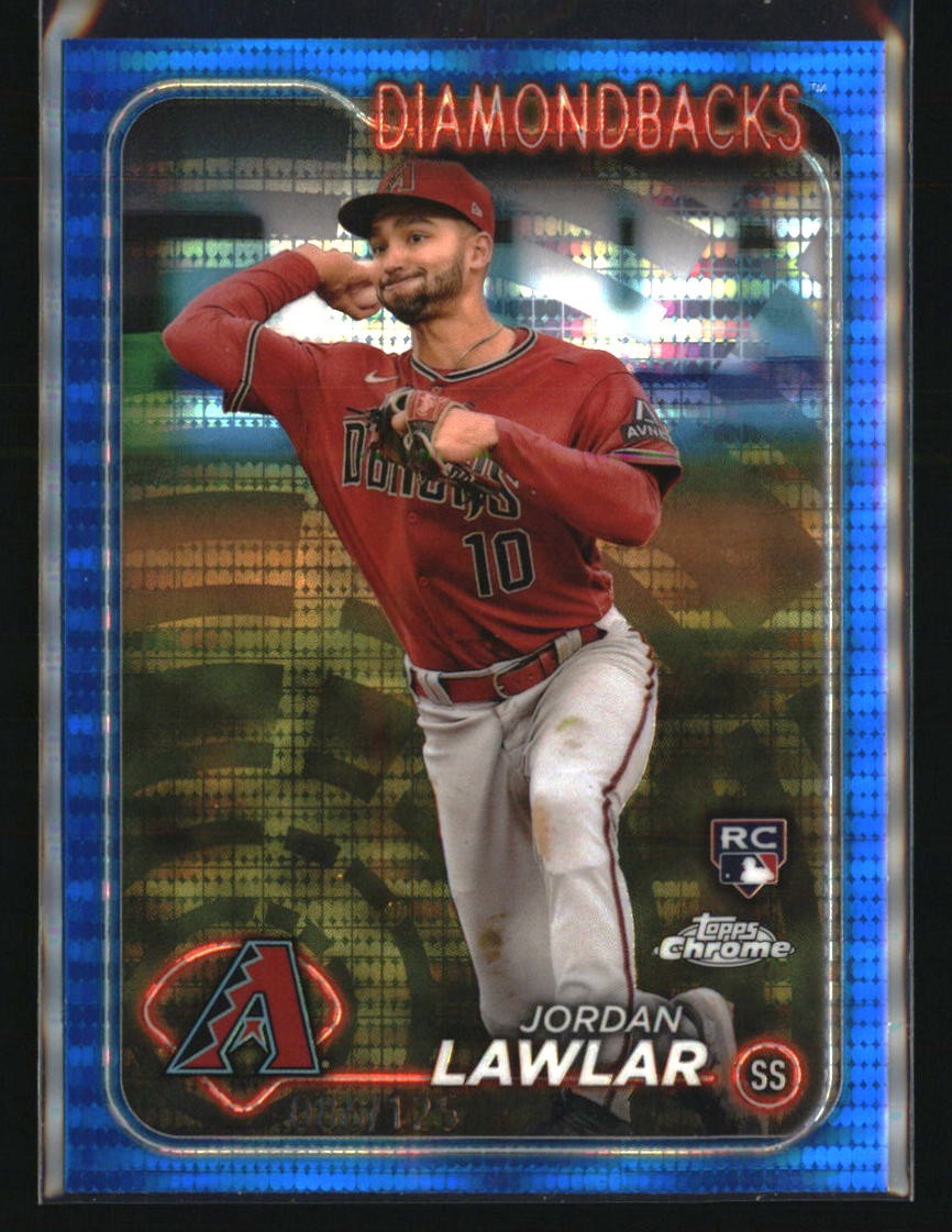 2024 Topps Chrome #229 Jordan Lawlar Blue Sonar Refractors #/125