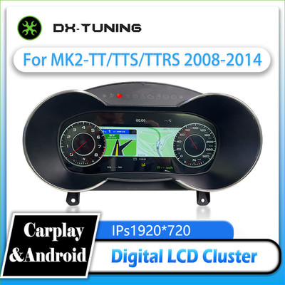 DX-TUNING Digital Dashboard Cluster AUDI MK2 TT TTS TTRS 2008-2014 Instrument