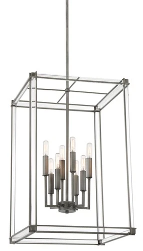 Minka Lavery 3857 Langen Square 8 Light 18"W Foyer Pendant - Antique Nickel - Picture 1 of 2