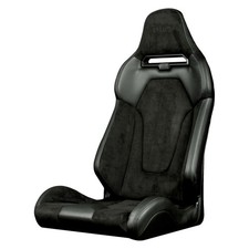 Braum Brr3-bsfb3 Viper X Series Fixed Back Black Suede Bucket Seat Braum Brr3-bsfb3 Viper X Series Fixed Back Black Suede Bucket Seat