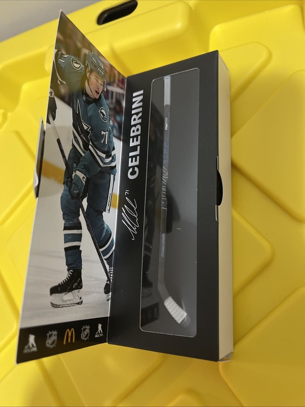 Macklin Celebrini San Jose Sharks McDonald's NHL Star Sticks Mini Hockey Stick