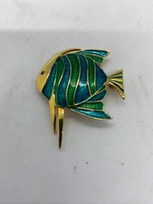Vintage Marcel Boucher Angelfish Brooch – Signed Designer Costume Jewelry