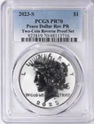 2023-S Reverse Proof Peace Silver Dollar PCGS PR70