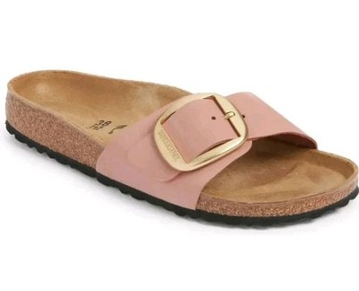 BIRKENSTOCK MADRID BIG BUCKLE SLIDE SANDALS OLD ROSE SIZE 39 L8M6