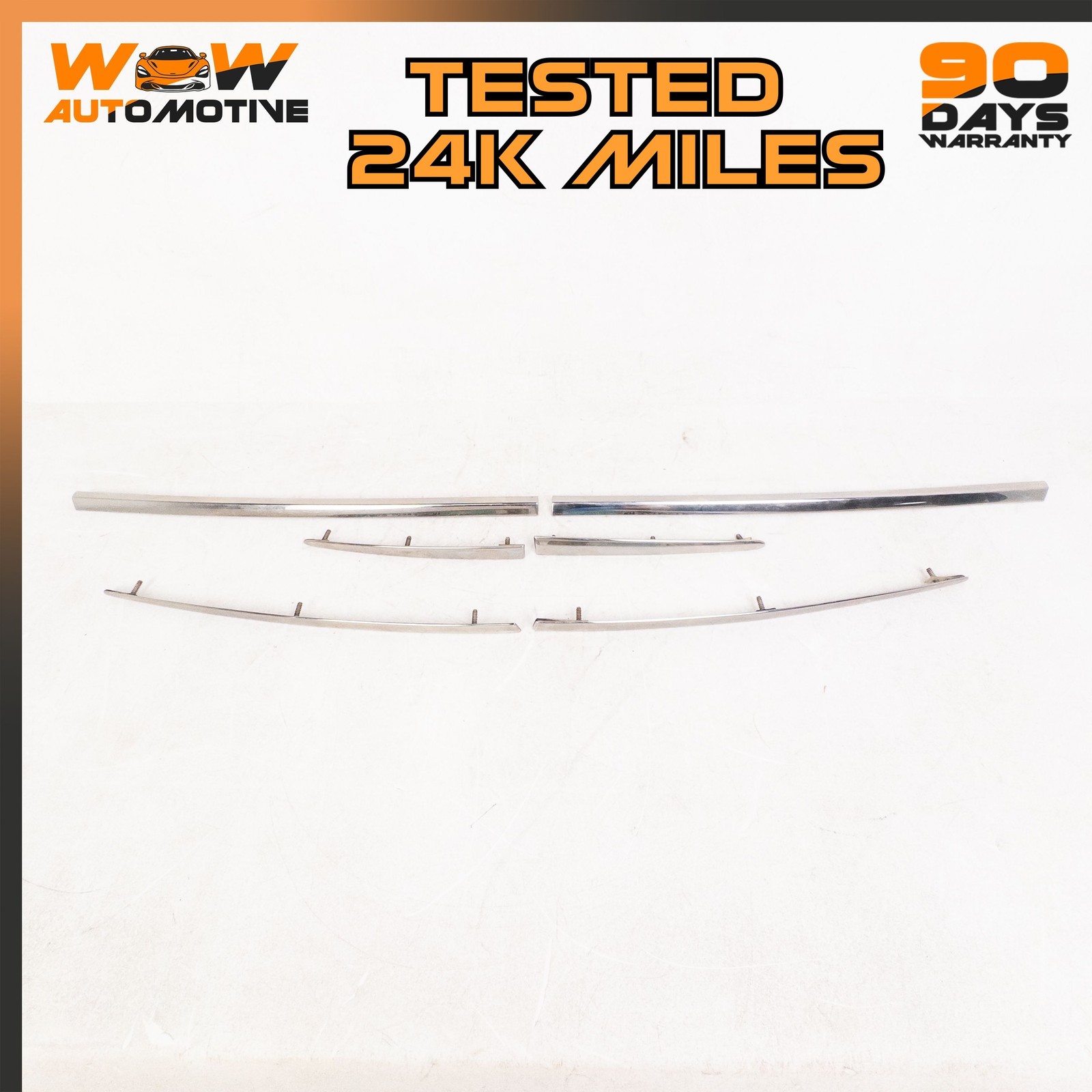 07-11 BENTLEY CONTINENTAL GTC LEFT RIGHT BUMPER MOLDING SEAL TRIM STRIP SET OEM