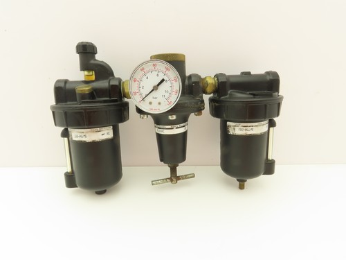 Watts Fluidair Pneumatic Air Filter Regulator Lubricator Combo 1/2"NPT