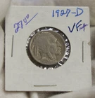 1927 D US Buffalo Nickel 5c VF