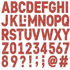 24 Sheets Large Letter Stickers 4 Inch Big Font 282 Pcs Glitter Alphabet Numb...