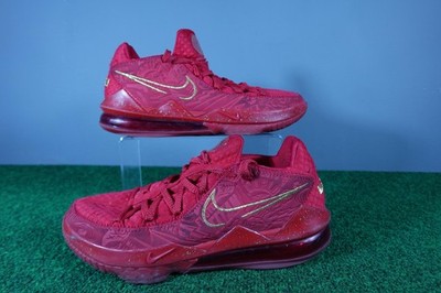Nike LeBron 17 Low Titan Shoes Mens Size 11 Red Basketball Sneakers CD5008-600
