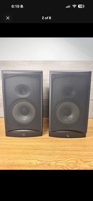 Infinity RS2000 Bookshelf Speakers Pair Matte Black Excellent Condition