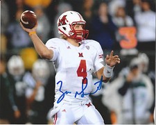 MIAMI OHIO QUARTERBACK ZAC DYSERT SIGNED 8X10 PHOTO W/COA NFL DRAFT A