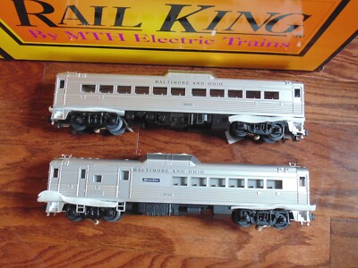 MTH RAIL KING O Gauge Electric BALTIMORE & OHIO B&O RDC BUDD CAR SET 30-2144-1