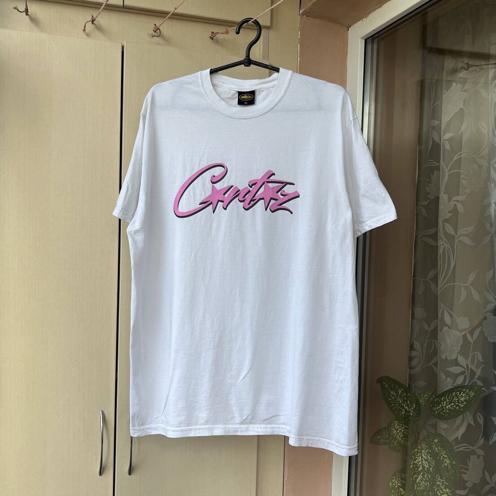 Corteiz T-Shirt Grand Logo Classique Au Centre Vintage