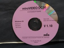 Windows 95 Driver System Software Disk for miroVIDEO DC30 Video Capture Product