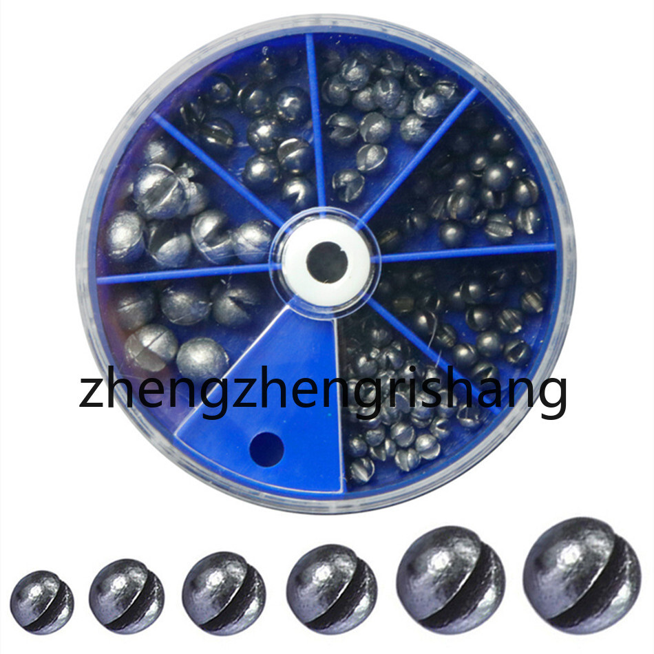 100/205 Pcs Split Shot Fishing Sinkers Fishing Line Lead Weights