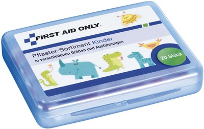 FIRST AID ONLY Plaster-Box Kinder 20 Pflaster & Edelstahlschere