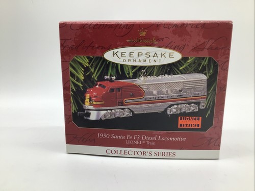 1997 Hallmark Keepsake 1950 Santa Fe F3 Diesel Locomotive Lionel Train Ornament - Picture 13 of 16