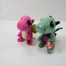 Ty Beanie Boos Darla Cinder Dragon Plush Lot Stuffed Animal