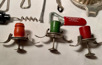Vintage Bar Utensil Tool Set Mid Century Modern Assorted 18 Pieces 