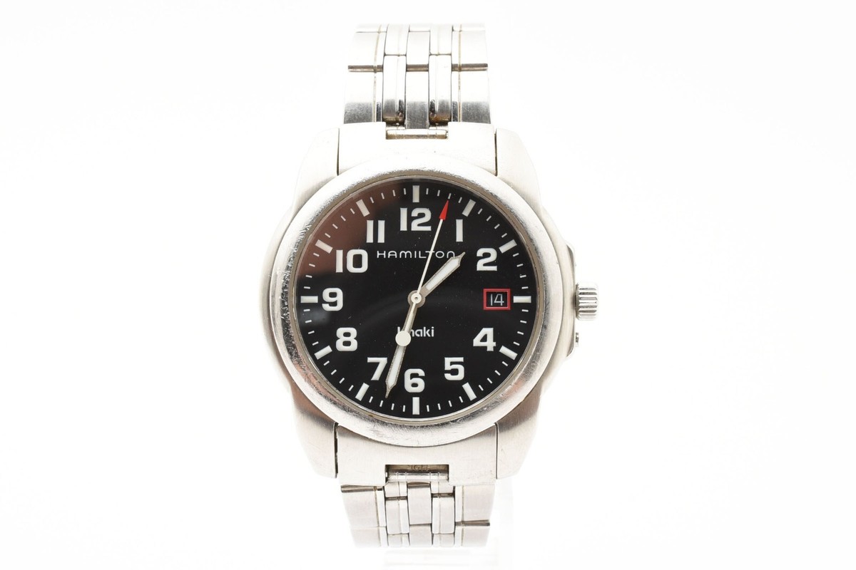Hamilton Khaki H614110 Quartz Men's Watch Black Dial Analog Hamilton Khaki H614110 Quartz Men's Watch Black Dial Analog