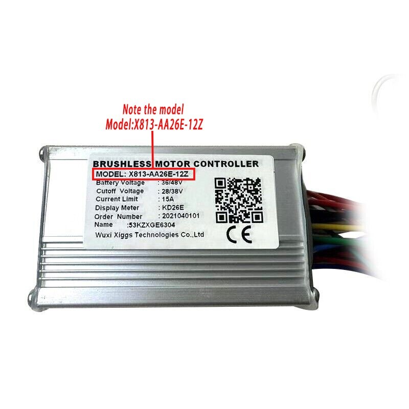 コントローラ X813-AA26E-12Z Brushless Motor Controller for Electric Bike 15A