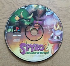 PLAYSTATION ONE / PS1 - SPYRO 2 - GATEWAY TO GLIMMER DISC ONLY BLACK LABEL 
