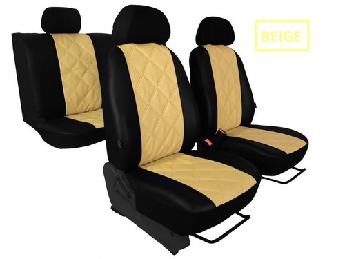 Fundas de asiento a medida de cuero ecológico TOYOTA YARIS MK3 2015 2016 2017 2018 2019 2020 - Imagen 5 de 10