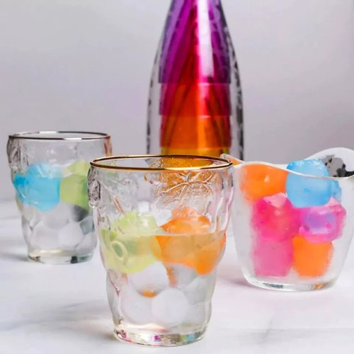 40Pcs Reusable Plastic Coloured Ice Cubes use in Cold Drinks Bar BBQ Multicolour - Picture 5 of 6