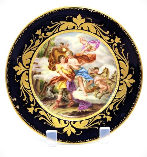 Royal Vienna porcelain antique cabinet plate “Aurora u. Cephales”, signed Sibl - Picture 5 of 9