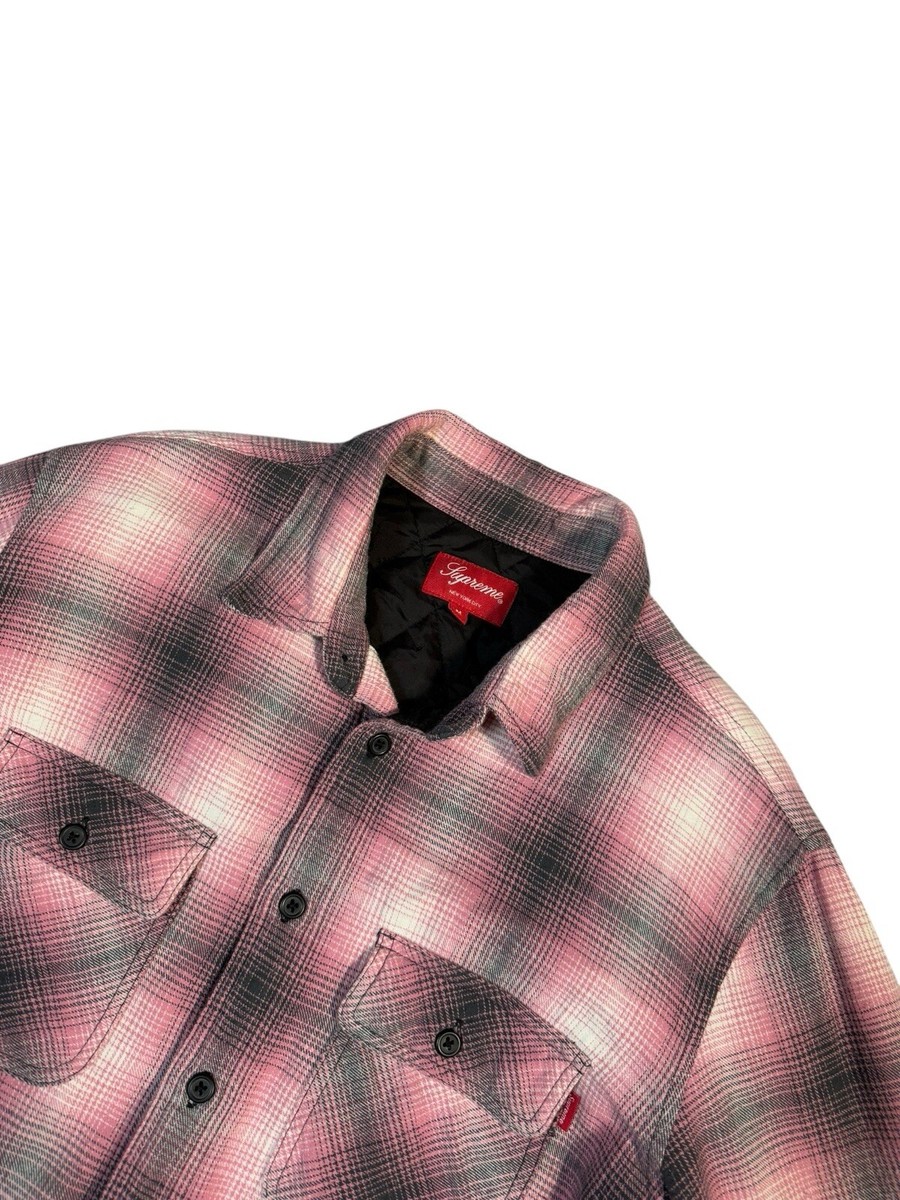 Supreme FW 2016 Men's Jacket Quilted Shadow Plaid Flannel