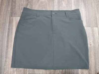 Eddie Bauer Women's Horizon Gray Travel Hiking Skort Sz 10