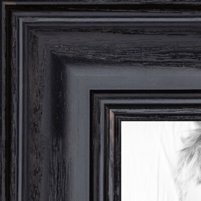 ArtToFrames Picture Frame Custom 1.25''  Black Stain on Oak Wood 4083 Small
