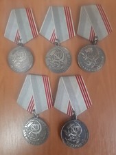 5 medals of the USSR "Veteran of Labor"