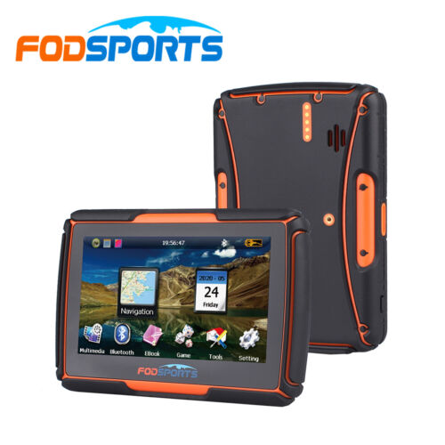 4.3 Waterproof Motorcycle GPS Navigator 8G Flash Bluetooth Navigation SAT NAV - Picture 2 of 13