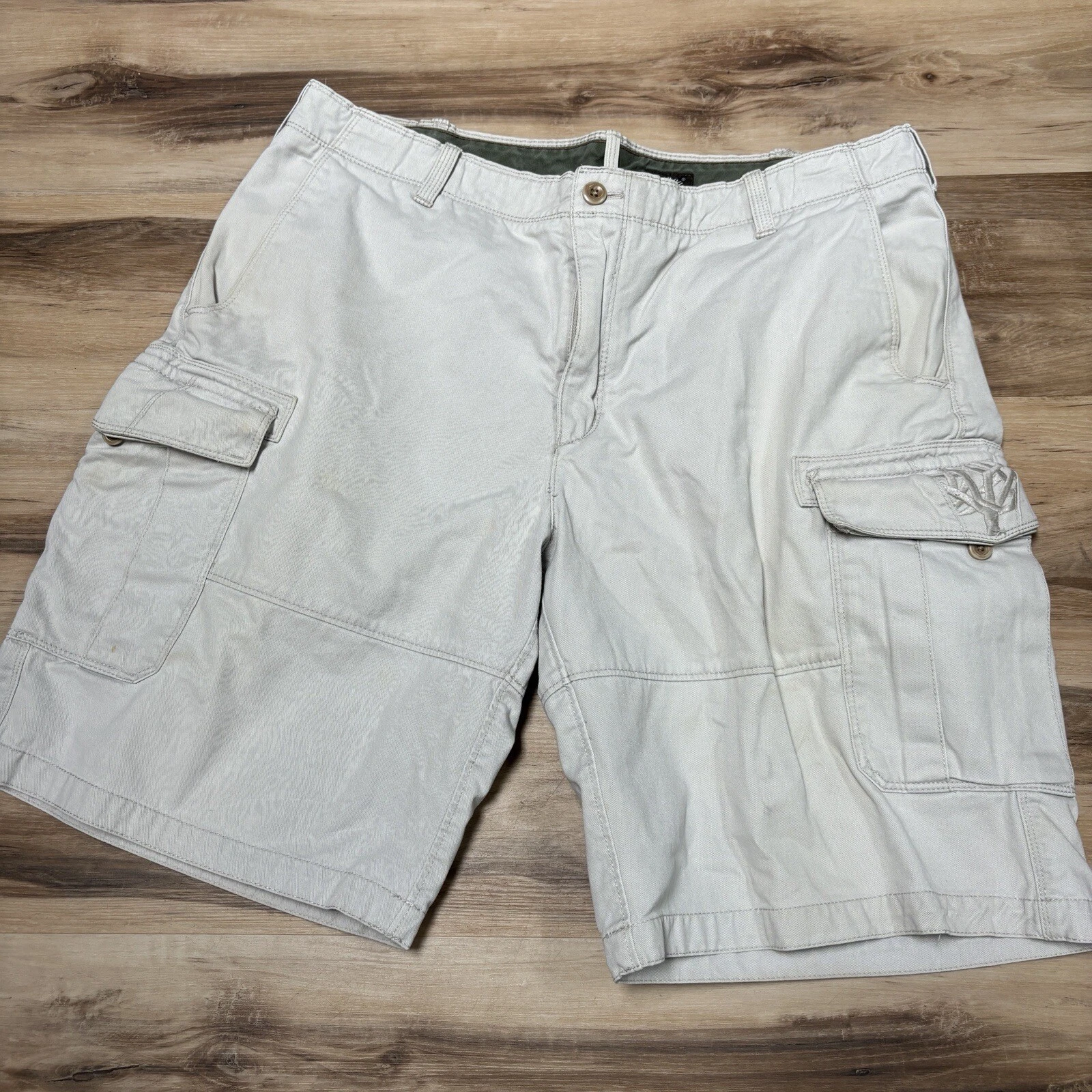 Pantaloncini cargo Timberland da uomo 38 lunghezza classica 100% cotone cachi