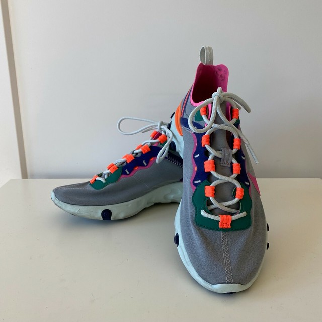 nike react element 55 grey pink