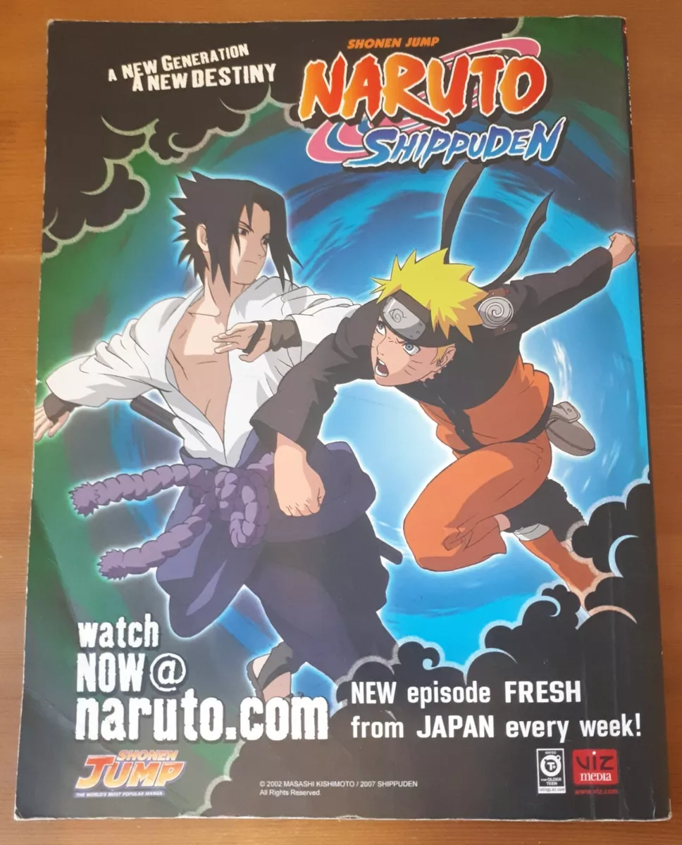 NARUTO SHIPPUDEN EPISODE GUIDE SHONEN JUMP COLLECTOR SUMMER 2009 MANGA ANIME  HTF