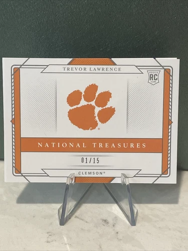 2021 National Treasures Collegiate TREVOR LAWRENCE RPA RC PATCH AUTO BOOKLET /15