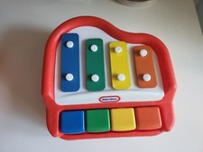LITTLE TIKES Piano Xylophone Tap a Tune Red Toddler Musical BABY Toy VINTAGE