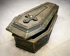 Coffin Jewelry Box, Casket Trinket Box, Vampire, Gothic Decor, Oddities